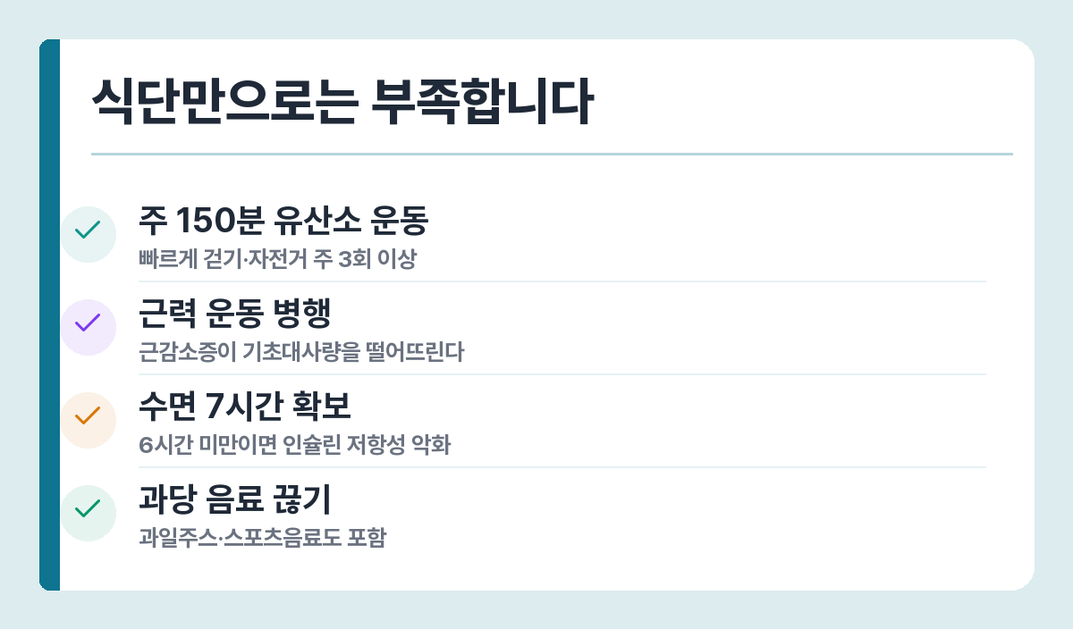 지방간 회복을 위한 생활습관 체크리스트