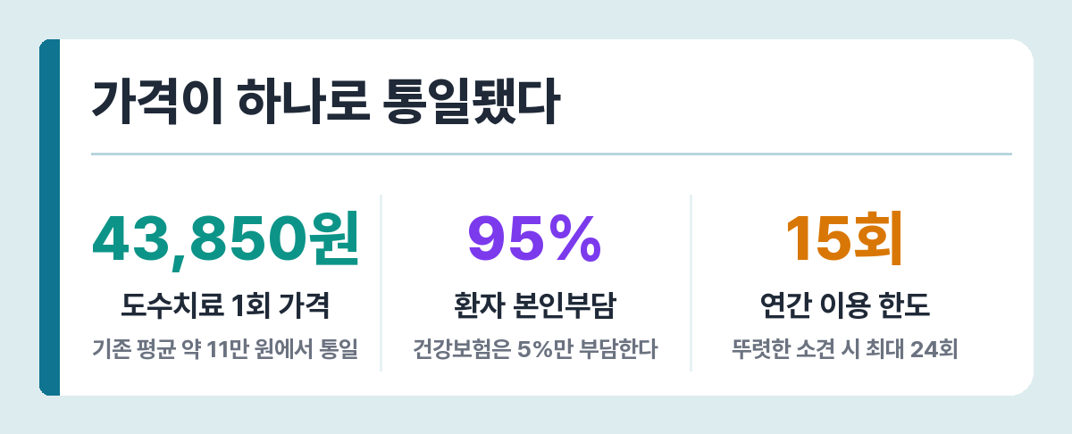 도수치료 관리급여 전환 후 가격과 한도